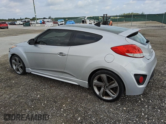 2014 Hyundai Veloster Turbo with VIN KMHTC6AE0EU211034, listed as a Copart auction lot 49711635 with 126,394 mi miles and Clean title. Bid and sale history available at DreamBid. Image 2.