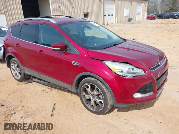 2013 Ford Escape Titanium with VIN 1FMCU0J93DUB43923, listed as a IAAI auction lot 41798566 with 109,351 mi miles. Bid and sale history available at carsss.com. Image 1.