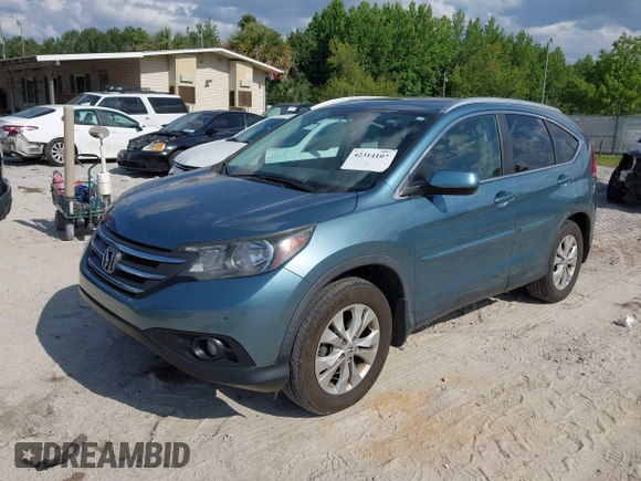2013 Honda CR-V EX-L z VIN 5J6RM4H75DL054414, wystawiony jako IAAI lot #42314107 z przebiegiem 144 683 mil mil oraz . Historia ofert i sprzedaży dostępna na DreamBid. Obrazek 2.