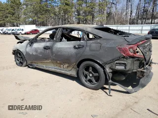 2017 Honda Civic Sedan Si with VIN 2HGFC1E50HH700573, listed as a Copart auction lot 42122985 with 0 mi miles and Salvage Title. Bid and sale history available at carsss.com. Image 2.