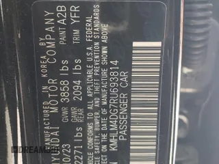 2024 Hyundai Elantra SEL z VIN KMHLM4DG7RU693814, wystawiony jako Copart lot #57909885 z przebiegiem 11 478 mil mil oraz Szkoda całkowita • Salvage title. Historia ofert i sprzedaży dostępna na DreamBid. Obrazek 12.