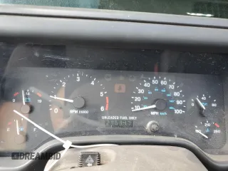 1997 Jeep Wrangler Sport with VIN 1J4FY19S8VP455362, listed as a Copart auction lot 75990644 with 236,347 mi miles and Salvage Title. Bid and sale history available at carsss.com. Image 9.