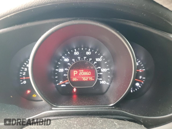 2016 Kia Soul with VIN KNDJN2A24G7379667, listed as a Copart auction lot 60176174 with 76,279 mi miles and Salvage Title. Bid and sale history available at carsss.com. Image 9.