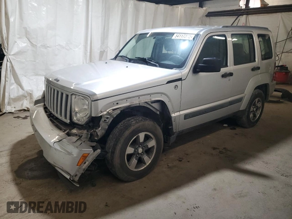 2008 Jeep Liberty Sport z VIN 1J8GN28K98W105722, wystawiony jako Copart lot #54117375 z przebiegiem 150 376 mil mil oraz Szkoda całkowita • Salvage title. Historia ofert i sprzedaży dostępna na DreamBid. Obrazek 1.