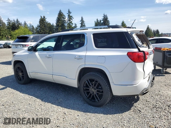2017 GMC Acadia Denali with VIN 1GKKNXLS2HZ295257, listed as a Copart auction lot 57879415 with 76,953 mi miles and Salvage title. Bid and sale history available at DreamBid. Image 2.