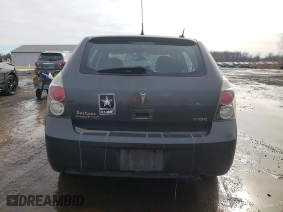 2010 Pontiac Vibe w/1SB with VIN 5Y2SP6E00AZ402324, listed as a Copart auction lot 44230405 with 111,969 mi miles and Salvage Title. Bid and sale history available at carsss.com. Image 6.