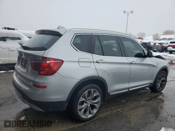 2016 BMW X3 xDrive28i with VIN 5UXWX9C58G0D79729, listed as a Copart auction lot 78850294 with 99,561 mi miles and Salvage Title. Bid and sale history available at carsss.com. Image 3.