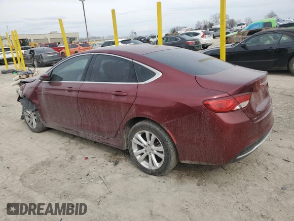 2015 Chrysler 200 Limited with VIN 1C3CCCAB5FN618761, listed as a Copart auction lot 47644505 with 136,155 mi miles and Salvage title. Bid and sale history available at DreamBid. Image 2.