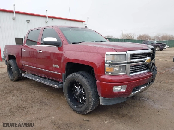 2014 Chevrolet Silverado 1500 High Country with VIN 3GCUKTEC7EG412306, listed as a IAAI auction lot 41721027 with 256,888 mi miles. Bid and sale history available at carsss.com. Image 1.