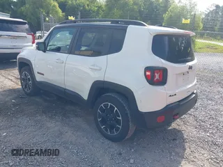 2023 Jeep Renegade Trailhawk with VIN ZACNJDC18PPP66512, listed as a IAAI auction lot 42608005 with 39,351 mi miles and . Bid and sale history available at DreamBid. Image 3.