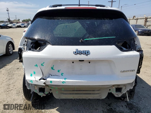 2020 Jeep Cherokee Limited with VIN 1C4PJLDX7LD521914, listed as a Copart auction lot 60939685 with 67,134 mi miles and Salvage title. Bid and sale history available at DreamBid. Image 6.