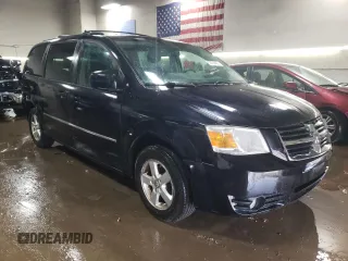 2010 Dodge Grand Caravan SXT with VIN 2D4RN5D15AR140564, listed as a Copart auction lot 52735825 with 187,744 mi miles and Salvage Title. Bid and sale history available at DreamBid. Image 4.
