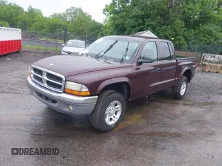 2004 Dodge Dakota SLT with VIN 1D7HG48N04S718220, listed as a IAAI auction lot 42258803 with 250,757 mi miles and . Bid and sale history available at DreamBid. Image 2.