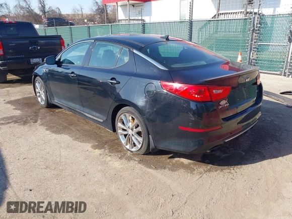 2015 Kia Optima SXL Turbo with VIN 5XXGR4A66FG359715, listed as a IAAI auction lot 41787210 with 203,761 mi miles and . Bid and sale history available at DreamBid. Image 3.