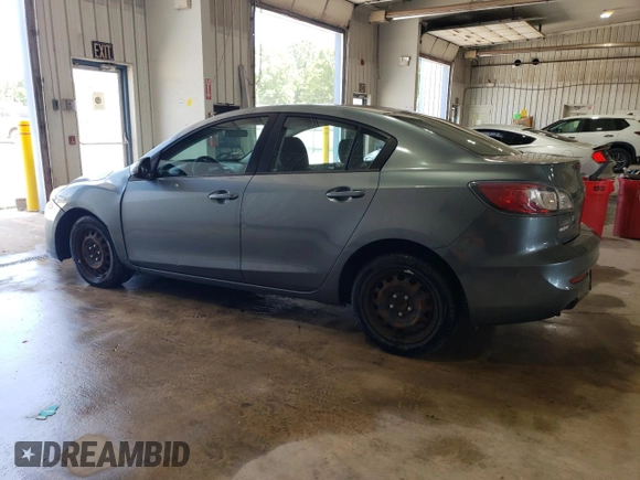2013 Mazda 3 i SV with VIN JM1BL1TGXD1812050, listed as a Copart auction lot 61905995 with 120,360 mi miles and Salvage title. Bid and sale history available at DreamBid. Image 2.