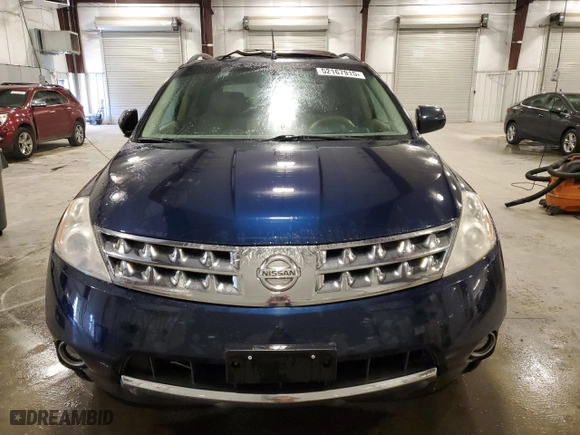 2006 Nissan Murano SL with VIN JN8AZ08W46W527956, listed as a Copart auction lot 52167915 with 190,495 mi miles and Salvage Title. Bid and sale history available at carsss.com. Image 5.