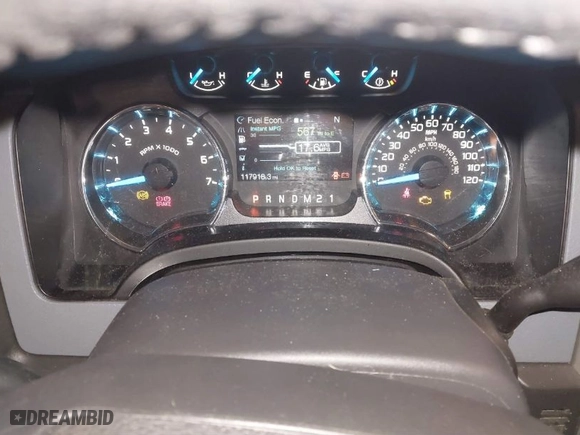 2014 Ford F-150 XL with VIN 1FTFW1EF8EKE88010, listed as a IAAI auction lot 41522921 with 117,918 mi miles. Bid and sale history available at carsss.com. Image 7.