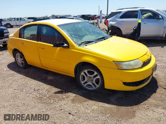 2003 Saturn ION with VIN 1G8AL52F43Z113308, listed as a IAAI auction lot 41973673 with 236,556 mi miles. Bid and sale history available at carsss.com. Image 1.