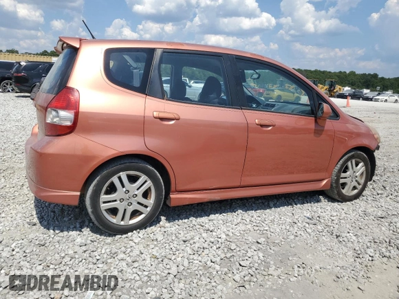 2007 Honda Fit Sport with VIN JHMGD38667S047110, listed as a Copart auction lot 69097094 with 231,662 mi miles and Salvage Title. Bid and sale history available at carsss.com. Image 3.