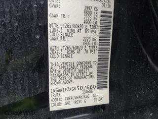 2016 Nissan Titan XD Platinum Reserve with VIN 1N6BA1F2XGN502660, listed as a IAAI auction lot 41731577 with 118,581 mi miles. Bid and sale history available at carsss.com. Image 9.