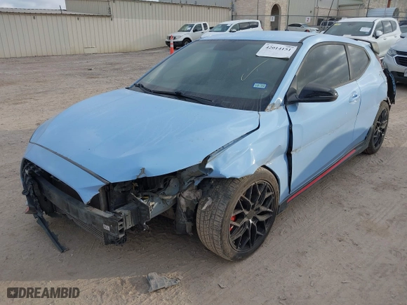 2020 Hyundai Veloster N with VIN KMHT36AH6LU004705, listed as a IAAI auction lot 42014151 with 155,813 mi miles. Bid and sale history available at carsss.com. Image 17.