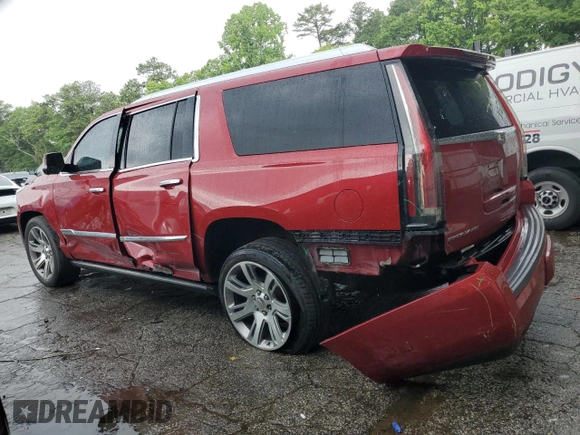 2015 Cadillac Escalade ESV Premium z VIN 1GYS4TKJ4FR547033, wystawiony jako Copart lot #58753655 z przebiegiem 158 508 mil mil oraz Szkoda całkowita • Salvage title. Historia ofert i sprzedaży dostępna na DreamBid. Obrazek 2.