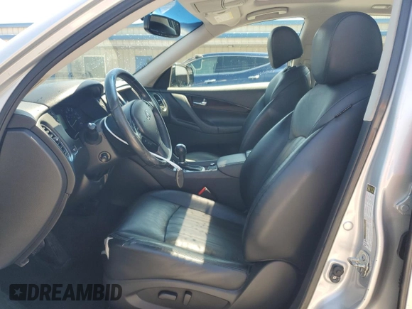 2017 Infiniti QX50 with VIN JN1BJ0RP4HM383177, listed as a Copart auction lot 53038055 with 124,707 mi miles and Salvage Title. Bid and sale history available at carsss.com. Image 7.