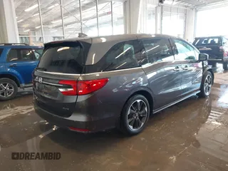 2024 Honda Odyssey Elite with VIN 5FNRL6H92RB037361, listed as a IAAI auction lot 40989243 with 15,636 mi miles. Bid and sale history available at carsss.com. Image 4.