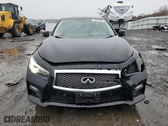 2017 Infiniti Q50 Premium with VIN JN1EV7AR2HM841483, listed as a Copart auction lot 49384005 with 87,181 mi miles and Salvage Title. Bid and sale history available at DreamBid. Image 5.
