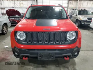 2017 Jeep Renegade Trailhawk with VIN ZACCJBCB1HPG54076, listed as a Copart auction lot 41420795 with 131,371 mi miles and Salvage title. Bid and sale history available at DreamBid. Image 5.