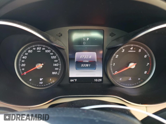 2018 Mercedes-Benz GLC with VIN WDC0G4JB2JV092004, listed as a Copart auction lot 69486082 with 53,381 mi miles. Bid and sale history available at carsss.com. Image 9.