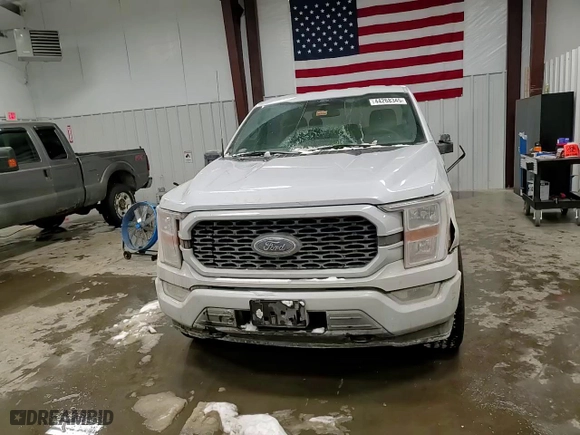 2022 Ford F-150 XL with VIN 1FTEW1EP6NKE47847, listed as a Copart auction lot 44268345 with 67,076 mi miles and Salvage Title. Bid and sale history available at carsss.com. Image 10.