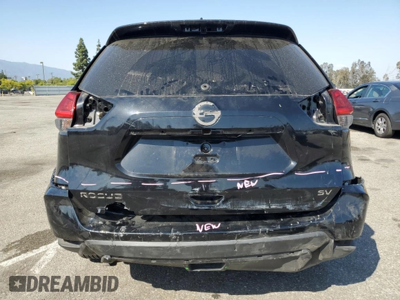 2017 Nissan Rogue SV with VIN JN8AT2MT2HW145890, listed as a Copart auction lot 58528055 with 89,071 mi miles and Salvage title. Bid and sale history available at DreamBid. Image 6.
