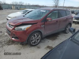 2014 Ford Escape Titanium with VIN 1FMCU9J90EUD58116, listed as a Copart auction lot 41972885 with 100,572 mi miles and Salvage Title. Bid and sale history available at carsss.com. Image 1.