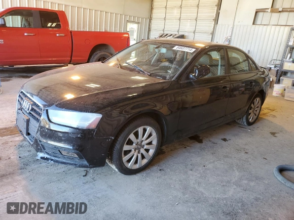 2013 Audi A4 Premium with VIN WAUAFAFL1DN039888, listed as a Copart auction lot 84607714 with 90,086 mi miles and Clean Title. Bid and sale history available at carsss.com. Image 1.