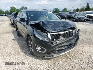 2018 Kia Sorento EX z VIN 5XYPH4A53JG359248, wystawiony jako Copart lot #56368755 z przebiegiem 49 702 mil mil oraz Szkoda całkowita • Salvage title. Historia ofert i sprzedaży dostępna na DreamBid. Obrazek 14.