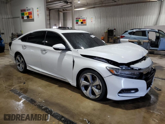 2020 Honda Accord Touring with VIN 1HGCV2F98LA011036, listed as a Copart auction lot 58977685 with 75,467 mi miles and Salvage title. Bid and sale history available at DreamBid. Image 4.