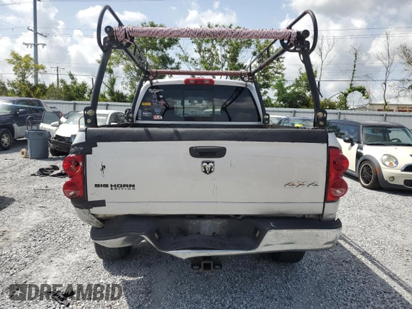 2007 Dodge 1500 Laramie with VIN 1D7HU18237S239582, listed as a Copart auction lot 60038875 with 341,524 mi miles and Salvage title. Bid and sale history available at DreamBid. Image 6.