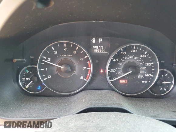 2012 Subaru Outback Prem with VIN 4S4BRBCC1C3226062, listed as a Copart auction lot 60373355 with 195,335 mi miles and Clean title. Bid and sale history available at DreamBid. Image 9.