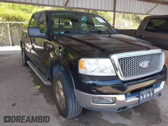 2005 Ford F-150 XLT with VIN 1FTPW14555KB44390, listed as a IAAI auction lot 41929523 with 286,416 mi miles. Bid and sale history available at carsss.com. Image 1.