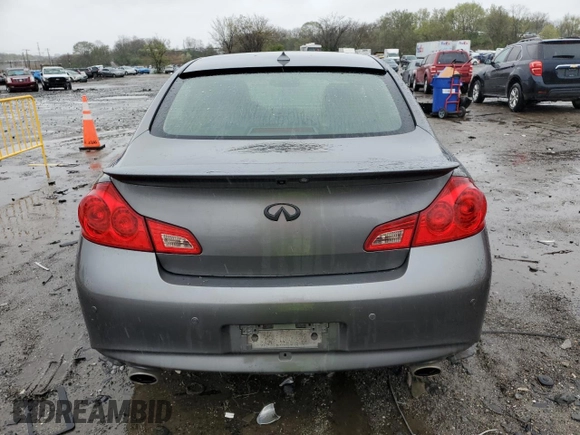 2012 Infiniti G37 x with VIN JN1CV6AR2CM680143, listed as a Copart auction lot 52567945 with 136,905 mi miles and Salvage Title. Bid and sale history available at DreamBid. Image 6.