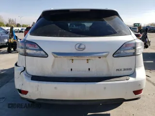 2012 Lexus RX 350 with VIN JTJZK1BAXC2005998, listed as a Copart auction lot 54168935 with 39,348 mi miles and Salvage Title. Bid and sale history available at DreamBid. Image 6.