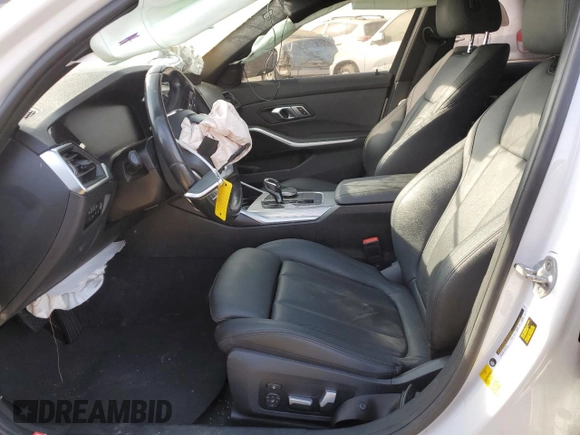 2020 BMW 3 Series 330i with VIN WBA5R1C05LFJ05290, listed as a Copart auction lot 48253655 with Not Provided miles and Salvage Title. Bid and sale history available at DreamBid. Image 7.