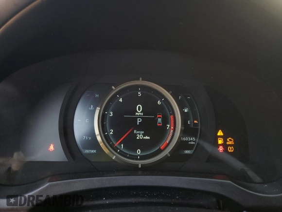 2014 Lexus IS 350 with VIN JTHBE1D24E5006484, listed as a Copart auction lot 60309865 with 160,345 mi miles and Salvage title. Bid and sale history available at DreamBid. Image 9.