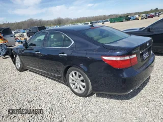2009 Lexus LS 460 with VIN JTHBL46F495086267, listed as a Copart auction lot 50004355 with 114,937 mi miles and Salvage Title. Bid and sale history available at DreamBid. Image 2.