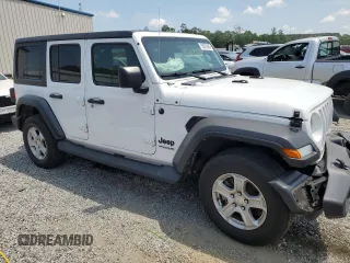 2022 Jeep Wrangler Unlimited Sport S with VIN 1C4HJXDN8NW160663, listed as a Copart auction lot 55070085 with 34,446 mi miles and Salvage title. Bid and sale history available at DreamBid. Image 4.