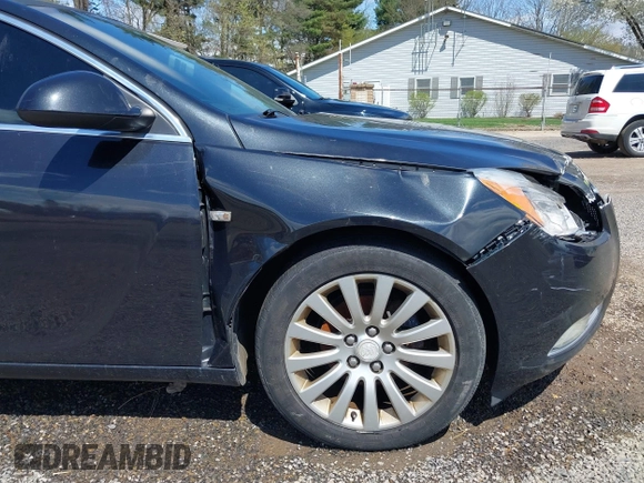 2011 Buick Regal CXL RL4 with VIN W04GS5EC5B1107772, listed as a IAAI auction lot 42044650 with 143,670 mi miles. Bid and sale history available at carsss.com. Image 17.