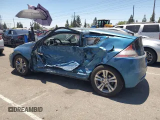 2011 Honda CR-Z with VIN JHMZF1D44BS012599, listed as a Copart auction lot 61500014 with Not Provided miles and Salvage Title. Bid and sale history available at DreamBid. Image 2.