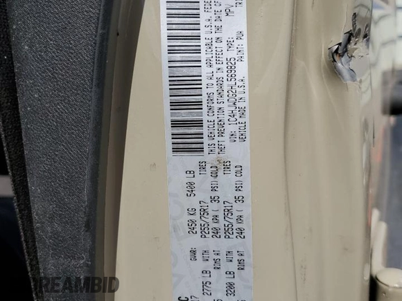 2017 Jeep Wrangler Unlimited Sport with VIN 1C4HJWDG2HL569825, listed as a Copart auction lot 60505265 with Not provided miles and Salvage title. Bid and sale history available at DreamBid. Image 12.