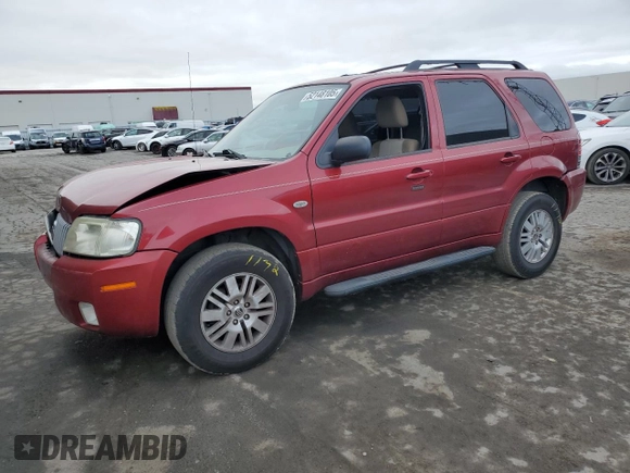 2005 Mercury Mariner Convenience with VIN 4M2YU56Z85DJ12274, listed as a Copart auction lot 52148105 with 213,826 mi miles and Salvage title. Bid and sale history available at DreamBid. Image 1.